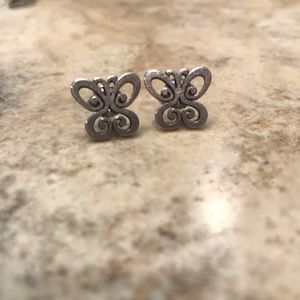 James Avery butterfly earrings